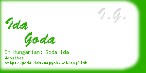 ida goda business card